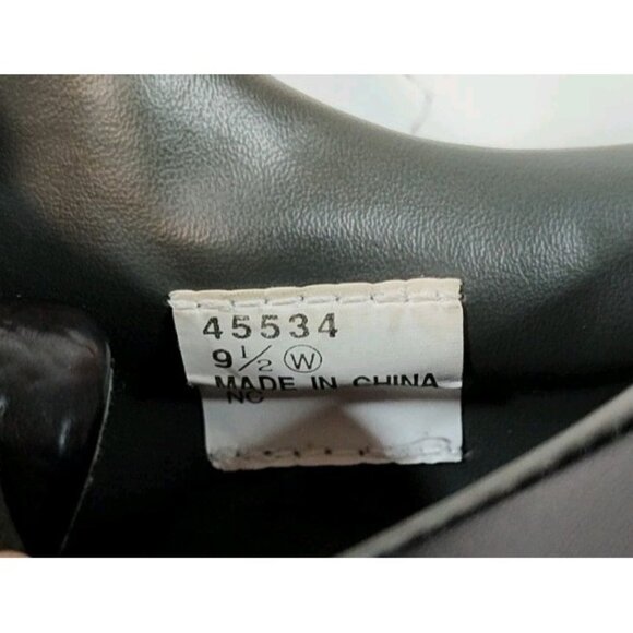 FootJoy Greenjoys Leather Oxford Golf Shoes Mens 9.5 W Wide 45534 Black - Picture 9 of 9